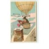 n°10524 - Carte Fantaisie Gaufrée - Hartelijke Gelukwensch - Lutins, Nains dans une Montgolfière