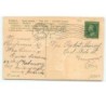 n°15447 - Carte Gaufrée - Cigogne poussant un bébé dans un landeau