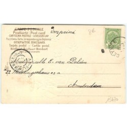 n°15470 - Carte Gaufrée - Clapsaddle - Bonne Année - Fillette avec une robe verte, portant un trèfle
