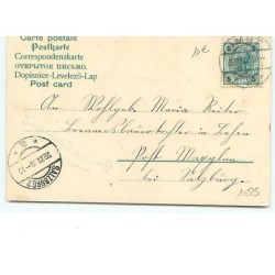 n°10525 - Carte Fantaisie - Angelots avec des bouteilles de Champagne