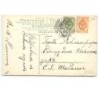 n°15526 - Carte Gaufrée avec strasses  - Femme portant un ange sur l'épaule avec des lettres