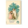 n°10530 - Carte Fantaisie Gaufrée - Heureuse Année - Angelots servant du Champagne