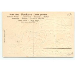 n°15527 - Carte Gaufrée - Bonne Année - Anges regardant à un stand des coeurs