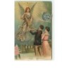 n°10532 - Carte Fantaisie Gaufrée - Bonne Année - Ange Gardien avec une Corne d'Abondance