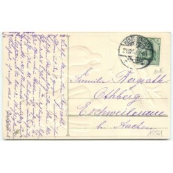 n°15561 - Carte Gaufrée - Fröhliche Weihnachten - Enfants portant des paquets