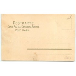 n°15613 - Fröhe Ostern - Meissner - Un Garçon et une fillette peignant en rouge un oeuf