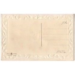 n°15652 - Carte Brodée - Un Bonjour au Vaillant Combattant - Drapeau
