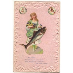 n°15656 - Carte avec Chromo...