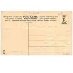 n°15660 - Carte Gaufrée - Fröhliche Pfingsten - Couple sur un quai de gare