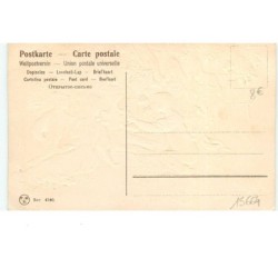 n°15664 - Carte Gaufrée - Fröhliche Pfingsten - Couples trinquant lors d'un pique-nique