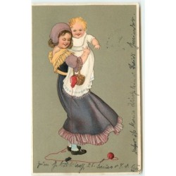 n°15700 - Carte Gaufrée -...