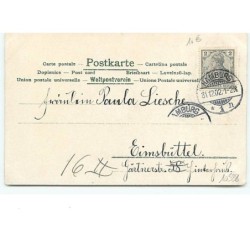 n°10538 - Carte Fantaisie - Prosit Neujahr - Angelots avec des instruments de musique