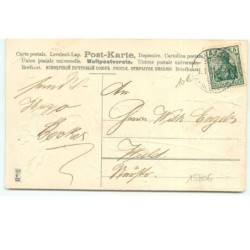 n°15806 - Carte Gaufrée - Herzlichen Glückmunsch zum Neuen Jahre - Enfant sur le toit d'une église