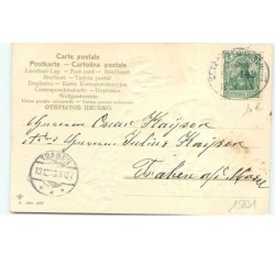 n°15831 - Carte Gaufrée - Fröhliche Weihnachten - Garçon allumant des bougies sur un sapin