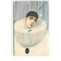 n°15859 - Pierrot sur fond...