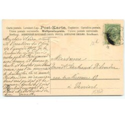 n°15867 - Carte Gaufrée - Heureuse Année - Garçons regardant un train dans la nuit