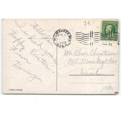 n°15894 - Carte Gaufrée - Easter Souvenir - Garçon regardant des poussins