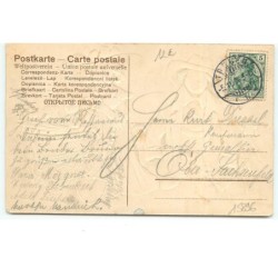 n°15896 - Carte Gaufrée - Familien Ausflug - Enfants habillés en adultes promenant des poupées