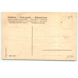 n°15916 - Carte Gaufrée - Fröhliche Weihnachten - Ange Gardien regardant une étoile