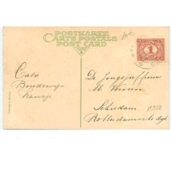 n°15928 - Gelukkig Niewjaar - Jeune femme avec un enfant portant une bouteille de champagne