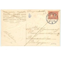 n°15931 - Carte Gaufrée - Gelukkig Niewjaar - Petits cuistots portant des plateaux