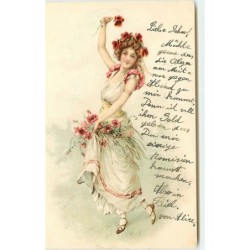 n°15942 - Jeune femme avec...