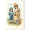 n°15944 - Jeune fille portant des chatons
