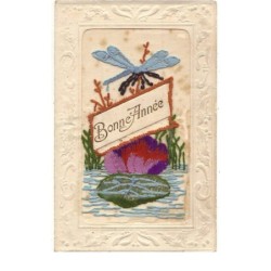n°15953 - Carte Brodée -...