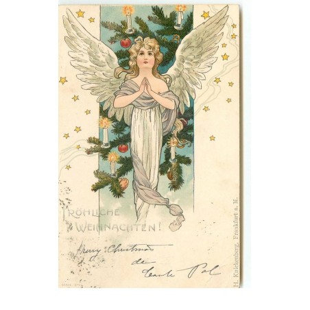 n°15963 - Fröhliche Weihnachten - Ange gardien priant