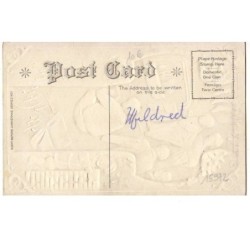 n°15972 - Carte Gaufrée - Best Christmas Wishes - Enfants près d'un feu de cheminée