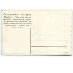 n°10554 - Carte Gaufrée - Portrait d'une jeune femme dans un médaillon