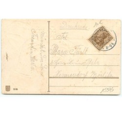 n°15975 - Carte Gaufrée - Glückliches Neues Jahr - Main d'homme effeuillant un épheméride