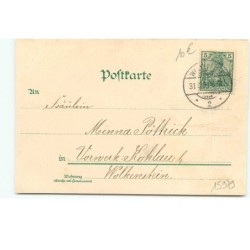 n°15979 - Prosit Neujahr 1902 - Ange sur une luge