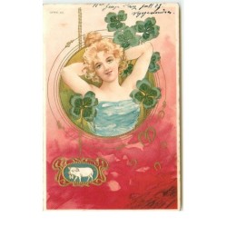 n°16004 - Carte Gaufrée -...