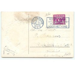 n°16027 - Carte Gaufrée - Gelukkig Kerstfeest - Père Noël dans un médaillon