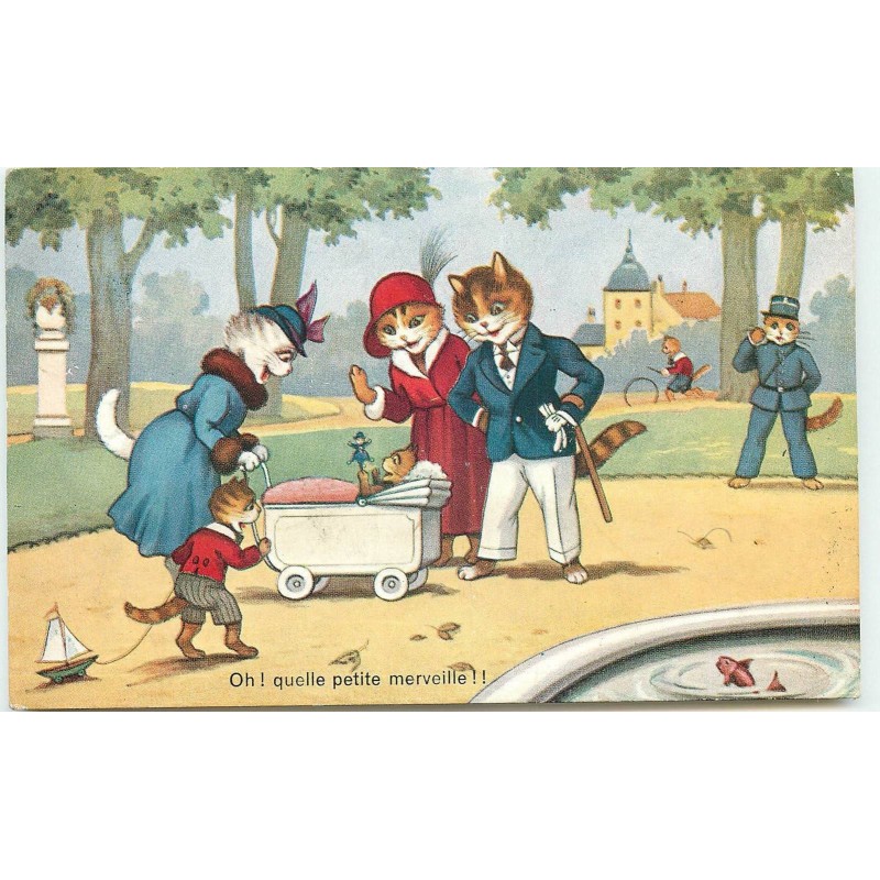 n°16048 - Chats habillés - Oh! quelle petite merveille