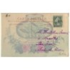 n°16052 - Carte Celluloïd - 1er Avril - Au fond de votre coeur cherchez l'envoyeur - Poissons dans un bocal