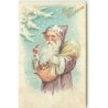 n°16067 - Carte Gaufrée - Merry Christmas - Père Noël portant un sac rempli de jouets
