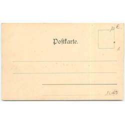 n°16069 - Art Nouveau - Fröhliche Weihnachten - Homme fumant apportant des cadeaux