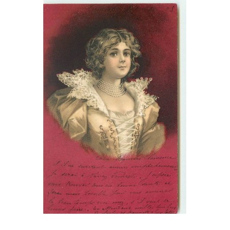 n°16093 - Clapsaddle - Portrait d'une jeune fille