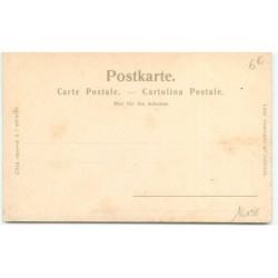 n°16098 - Fillette renversant son pot de chambre sur la tête d'un garçon