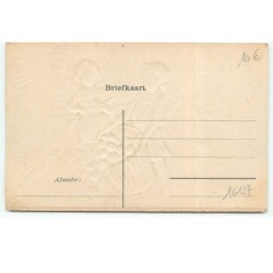 n°16127 - Carte Gaufrée - Fröhliche Weihnachten - Anges apportant des pommes