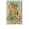 n°1615 - Carte Gaufrée - Fröhliche Weihnachten - Angelot et ange gardien