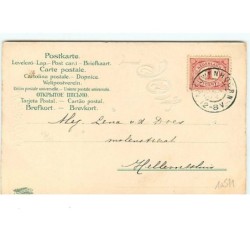 n°10571 - Hartelijke 1904 Geluknvensch - Anges habillés en pierrot