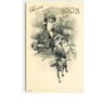 n°10573 - Carte Fantaisie - Bonne Année 1905 - Anges apportant des jouets - train