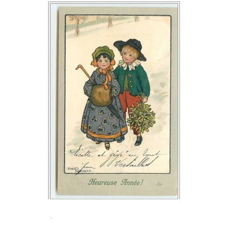 n°162 - Ethel Parkinson - MM Vienne n°311 - Heureuse Année - Couple d'Enfants