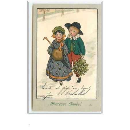 n°162 - Ethel Parkinson - MM Vienne n°311 - Heureuse Année - Couple d'Enfants