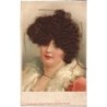 n°16203 - Carte à Cheveux - Portrait d'une jeune femme