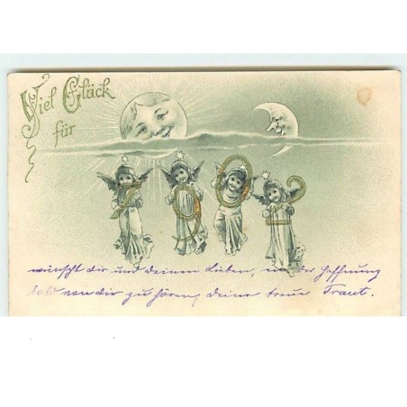 n°10574 - Carte Fantaisie - Viel Glück Für 1902 - Anges