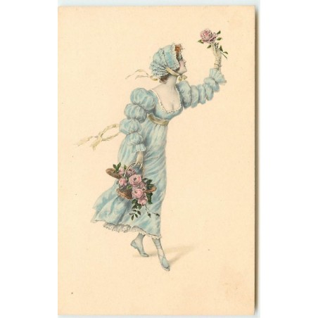 n°16220 - MM Vienne n°505 - Jeune femme avec des roses